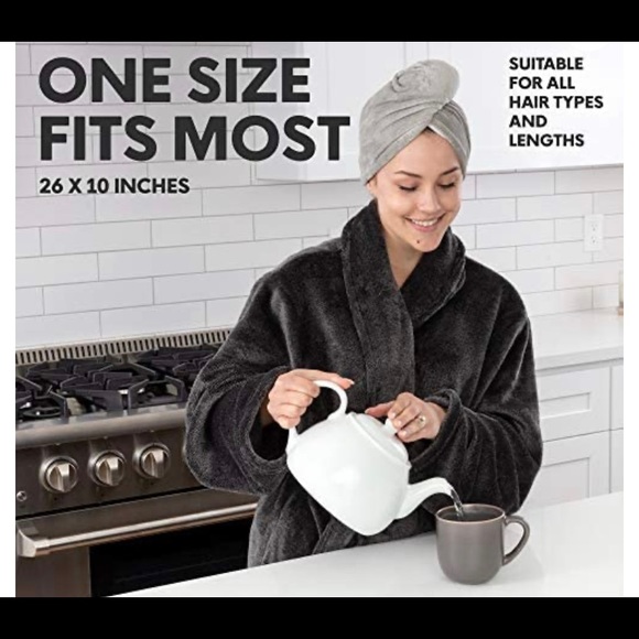 Hair brush and hair towel set - Picture 6 of 13